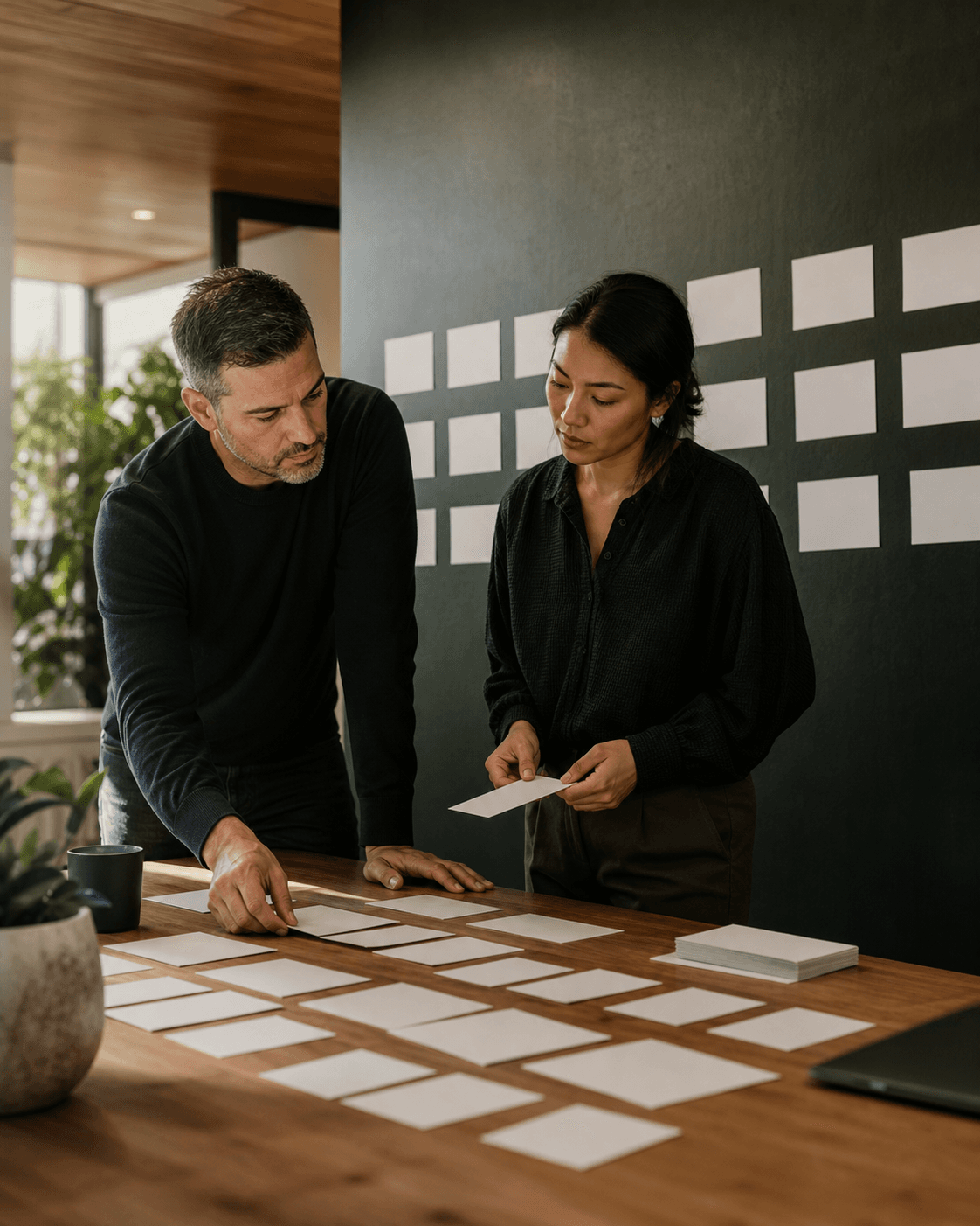 Operations leaders mapping an implementation plan